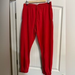 ZYIA everywhere zipper jogger, red, Large, worn once